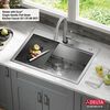 30&rdquo; Workstation Kitchen Sink&nbsp;Drop-In Top Mount&nbsp;16 Gauge&nbsp;Stainless Steel Single Bowl with&nbsp;WorkFlow&trade; Ledge&nbsp;and Accessories